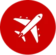 Airplane icon representing aerospace manufacturing