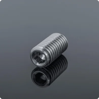 Precision machined threaded set screw